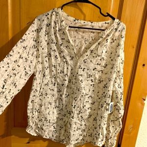 Brand New With Tags Old Navy Long Sleeve Blouse